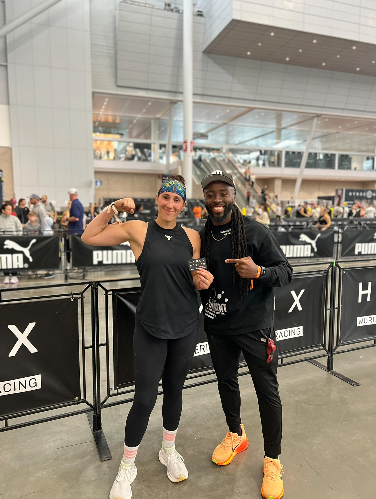 HYROX finish line celebration moment